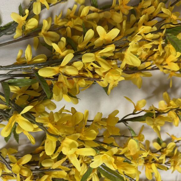 Forsythia Flower Blossom Artificial Fake Faux Floral Spring Wedding Home Decor - Picture 2 of 5